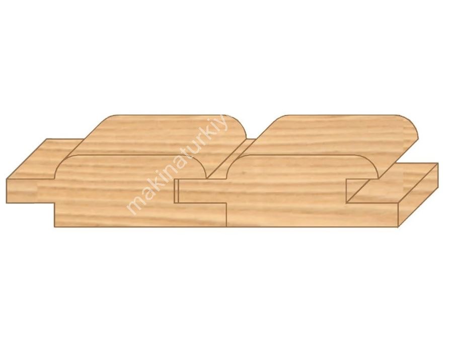 Sert Metal Plaketli Lambri Bıçak Grubu 0950-05 D=160 Mm