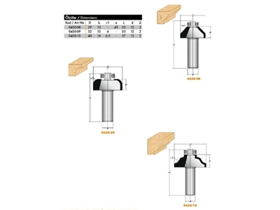 Шаровидный нож для раздробленя шаровидным пазом 29X13x12мм 45° 430-08 - 2