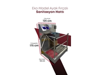 Eko Model Ayak Taban Fırçalı Sanitasyon Hattı
