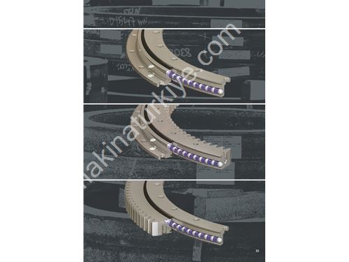 Ø648 mm Tek Sıra Bilyalı Profil Rulman