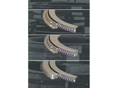 Ø748 mm Tek Sıra Bilyalı Profil Rulman