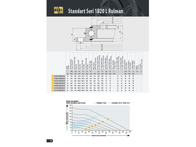 Ø948 mm Tek Sıra Bilyalı Profil Rulman - 1