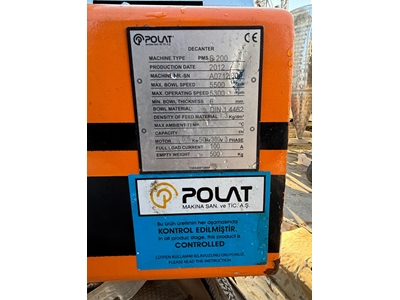 Endüstriyel Dekantör Santrifüj - 1