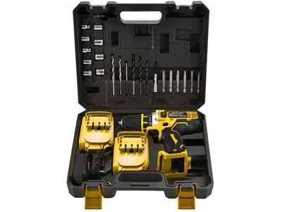 Akülü 24 Parça 58VF Vidalama Matkap Seti Çift Batarya - 1