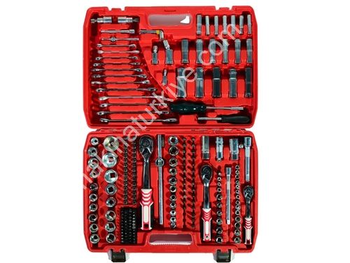 Paslanmaz Çelik Krom Kaplamalı 216 Parça Usta Lokma Takımı