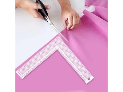 Ensemble de règles en plastique minces en forme de L-Carré-Triangle pour le modélisme stylistique tailleur - 2