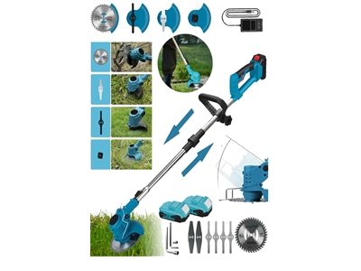 Çift Akülü 58Vf Şarjlı Ot, Dal, Çim Biçme Makinesi - 1