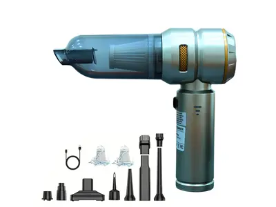 Yeni Kablosuz Şarjlı Mini Süpürge Gri