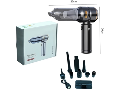 Yeni Kablosuz Şarjlı Mini Süpürge Gri - 1