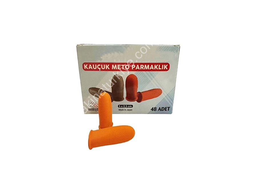 48 штук толстых резинок для пальцев средней прочности оранжевого цвета