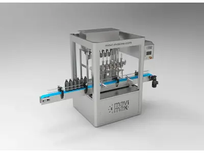 6 Nozullu Servo Sıvı Dolum Makinesi