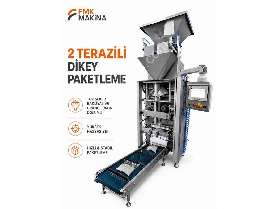 16 Adet / Dakika 2 Terazili Dikey Paketleme Makinası