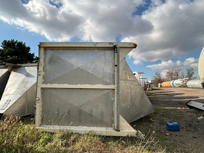 Нержавеющий конусный бункер для сбора пыли - 1