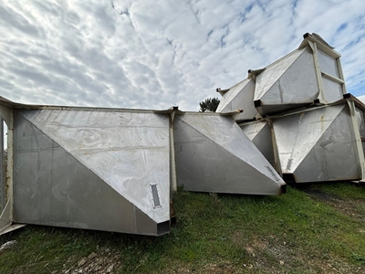 Нержавеющий конусный бункер для сбора пыли - 3