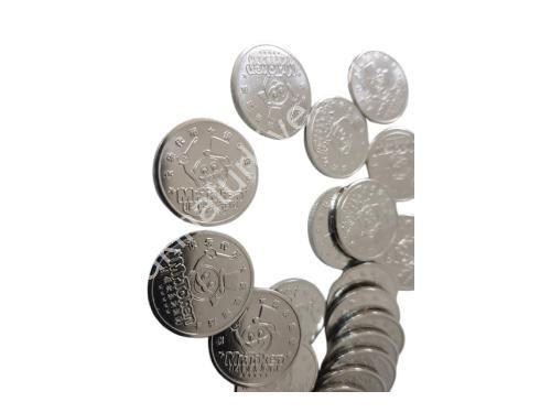 Jeton de Machine de Jeu Mr Token en Acier Inoxydable avec Image