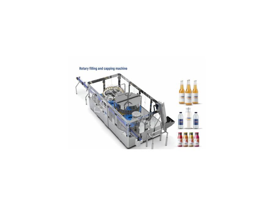 Rotary Dolum ve Kapaklama Makinesi
