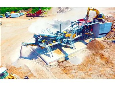 300-600 Ton / h Mobile Primary Impact Crusher