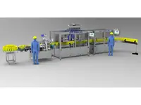 Otomatik Şişe Sıvı Dolum, Kapaklama Ve Etiketleme Makinası