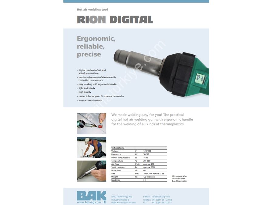  Sıcak Hava Kaynak Ekipmanı