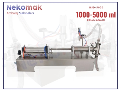 1000–5000 ml Tek Nozullu Yarı Otomatik Sıvı Dolum Makinası - 1