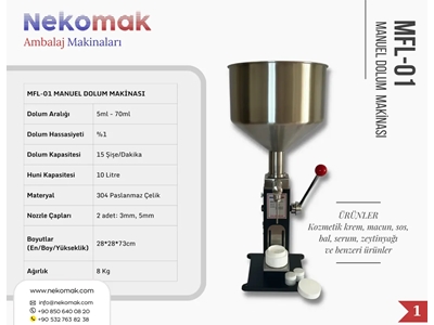 5–70 мл ручная упаковочная машина - 3