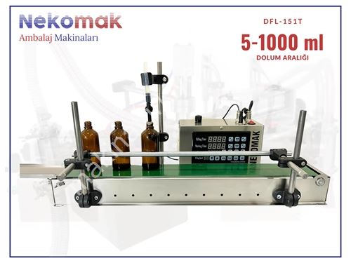 1000 Şişe/Saat Otomatik Dijital Sıvı Dolum Makinası