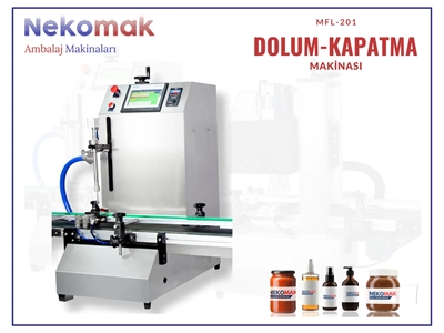20 Şişe/Dakika Sıvı Dolum ve Kapatma Makinası - 1