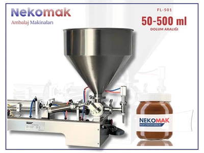 50–500 ml Tek Nozullu Yüksek Viskoziteli Yarı Otomatik Sıvı Dolum Makinası - 0