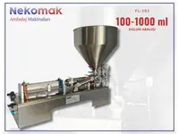 100–1000 ml Tek Nozullu Yüksek Viskoziteli Yarı Otomatik Sıvı Dolum Makinası