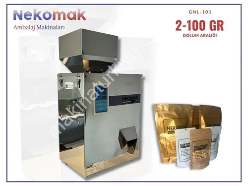 2-100 g Terazili Granül Toz Dolum Makinası
