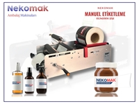 10-180 mm Çap Manuel Silindirik Şişe Etiketleme Makinası