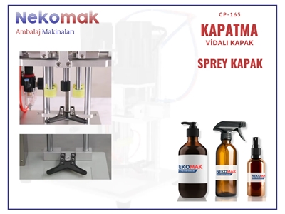 Vidalı Sprey Kapağı Kapak Kapatma Makinası - 2