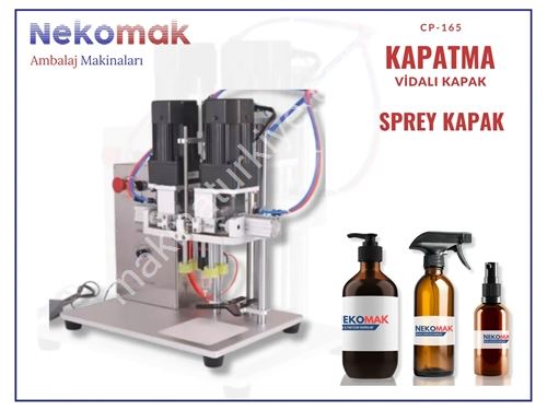 Vidalı Sprey Kapağı Kapak Kapatma Makinası