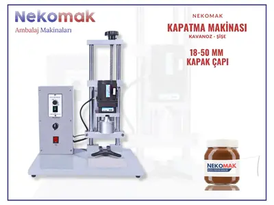 18-50 mm Şişe-Kavanoz Kapatma Makinası
