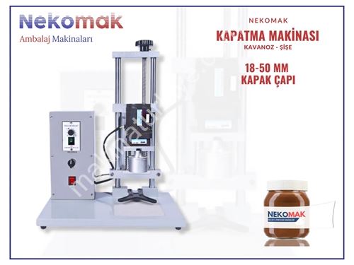 18-50 mm Şişe-Kavanoz Kapatma Makinası