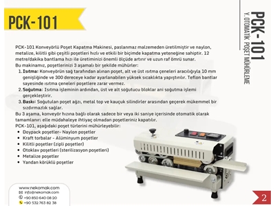 Poşet Ağzı Yapıştırma Mühürleme Makinası - 4