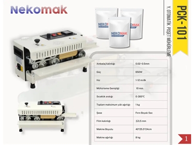 Poşet Ağzı Yapıştırma Mühürleme Makinası - 3