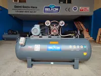 500 Lt 8 Bar, 5.5 Hp Local Engine, Double Head, Panel, New Compressor