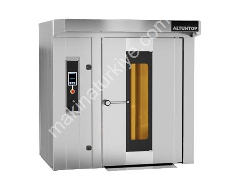 14.40 m² Pişirme Alanı 16-18 Tepsili Önden Brülör Döner Arabalı Fırın