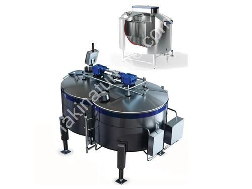 500–5000 Litre Paslanmaz Çelik Peynir Kaynatma Kazanı