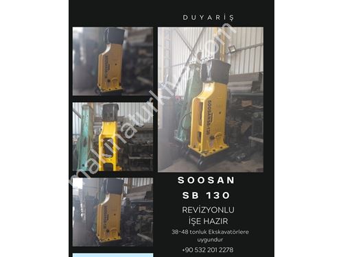 Duyariş Makinadan Soosan Sb 130 Kore Malı Hidrolik Kırıcı