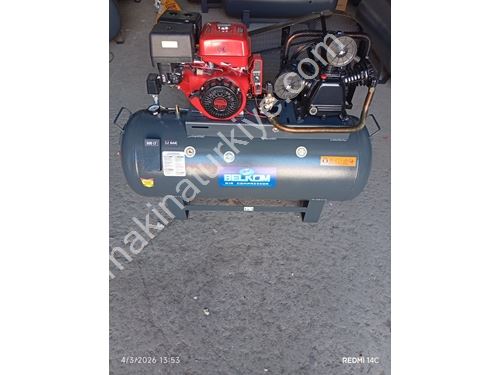300 Lt 12 Bar, 17Hp Petrol, Starter, Three Headed, New, Guaranteed Road Assistance Compressor