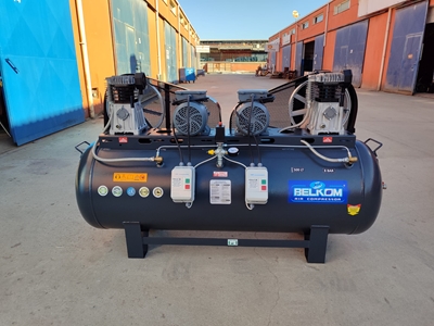 500 L, 8 bar, Italienischer Kopf, Lokaler Motor, Hausstrom (220 Volt) Panel, Neue Kompressor - 0