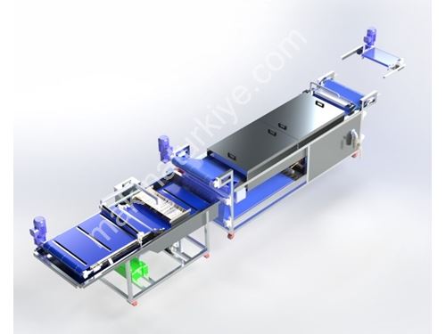 8 Saatte 250 Tepsi Üretim 1.5 Metre Su Böreği Üretim Hattı Makinası
