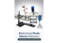 Plise Perde & Sineklik Üretim Makinası 4’Lü Komple Set (Kesme + Delme + İplik Takma + Çakım)