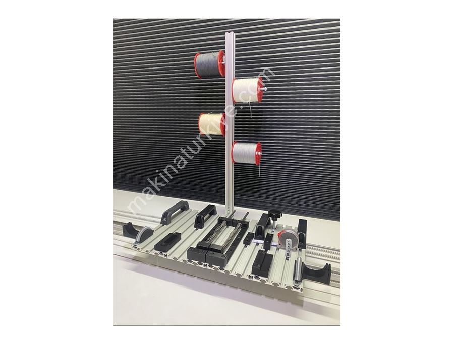 Plise Perde & Sineklik Üretim Makinası 4’Lü Komple Set (Kesme + Delme + İplik Takma + Çakım)