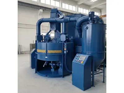 800 Mm Diameter Rotary Table Sandblasting Machine