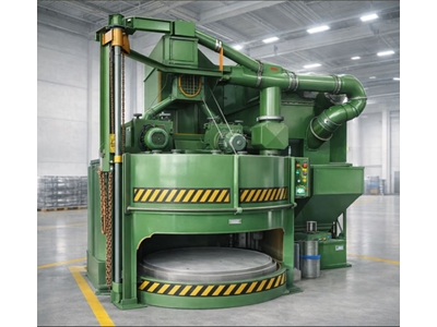 800 Mm Diameter Rotary Table Sandblasting Machine - 2