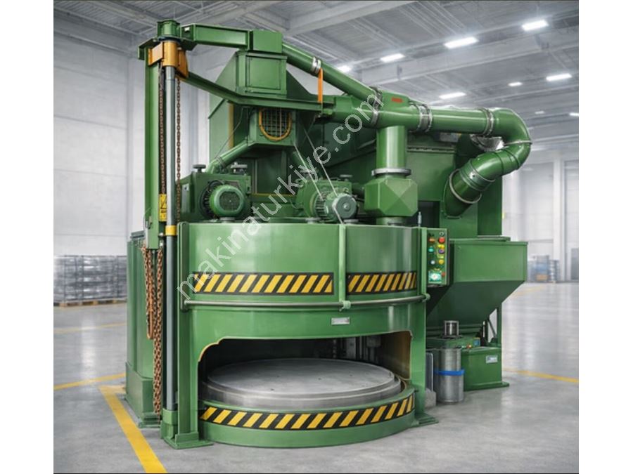 800 Mm Diameter Rotary Table Sandblasting Machine