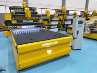 210x370x18 cm Kesim Alanlı CNC Router Servo Vakum